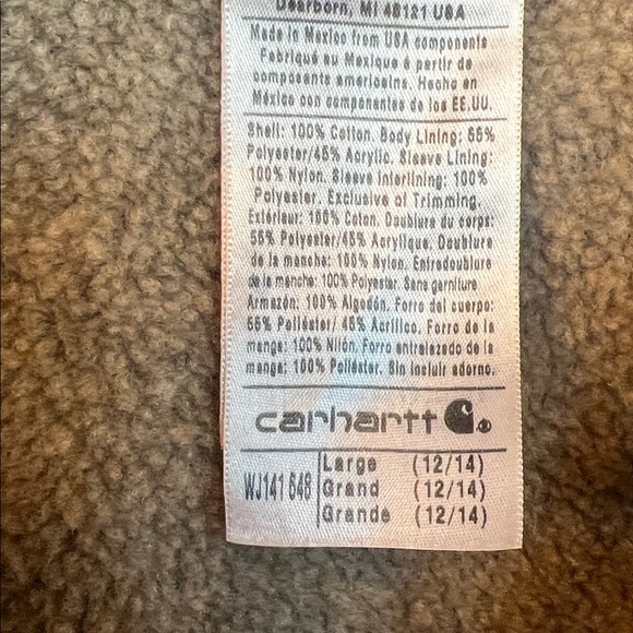 Raspberry Carhartt Sandstone Jacket L - Picture 9 of 12